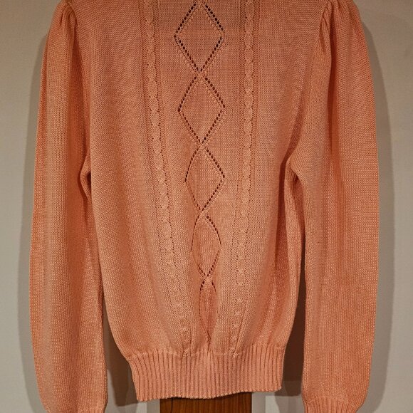 Vintage peach knit sweater - Picture 7 of 8